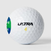 Beste Papa van de Wereld Aangepaste Titel Golfballen (Logo)