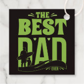 Beste Papa van de Wereld Bedankjes Labels (Achterkant)