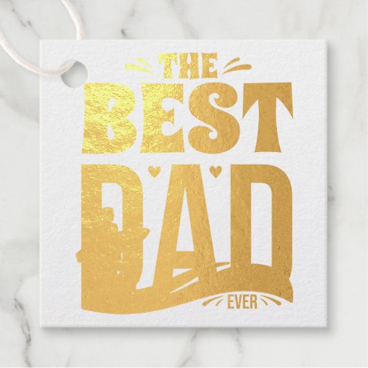 Beste Papa van de Wereld Bedankjes Labels (Voorkant)
