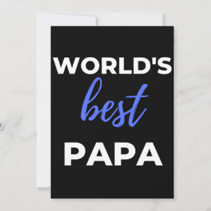 Beste Papa van de wereld Bedankkaart