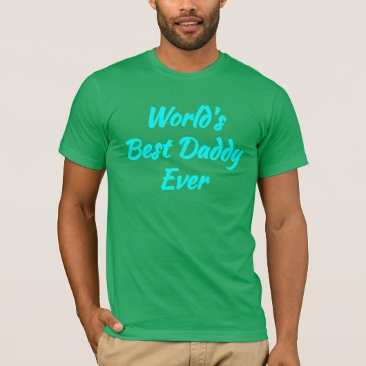 Beste Papa van de Wereld - Beste Vader T-shirt (Voorkant)