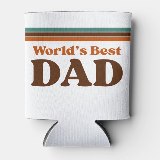 Beste Papa van de Wereld  Blikjeskoeler (Voorkant)