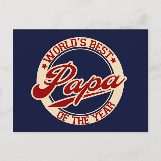 Beste Papa van de wereld Briefkaart (Voorkant)