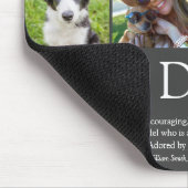 Beste Papa van de Wereld Definitie Foto Grijs Muismat (Hoek)