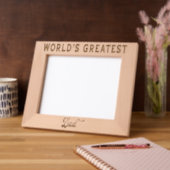 Beste Papa van de Wereld Gegraveerde Lijstjes (Links)