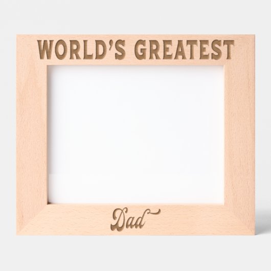 Beste Papa van de Wereld Gegraveerde Lijstjes (Voorkant)