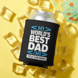 Beste Papa van de Wereld H1 HTML Code Drink Blikjeskoeler
