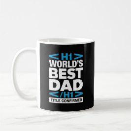 Beste Papa van de Wereld H1 Titel Bevestigd  Koffiemok