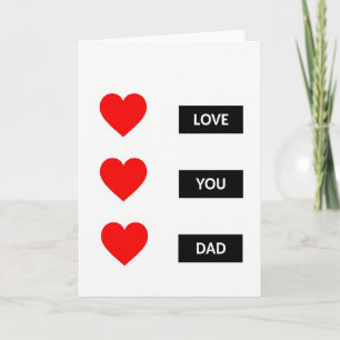 Beste Papa van de Wereld Ik Hou van Jou Kaart