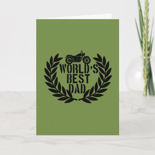 Beste Papa van de Wereld Kaart (Voorkant)