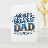 Beste Papa van de Wereld Kaart (Gele Bloem)