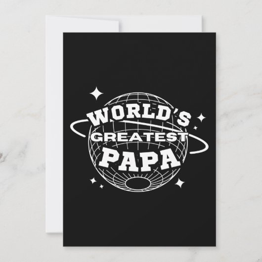 Beste Papa van de Wereld Kaart (Voorkant)