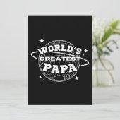 Beste Papa van de Wereld Kaart (Staand voorkant)