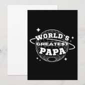 Beste Papa van de Wereld Kaart (Voorkant / Achterkant)