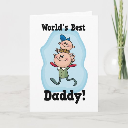 Beste papa van de wereld kaart (Voorkant)