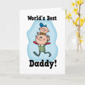 Beste papa van de wereld kaart (Gele Bloem)