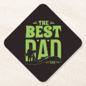 Beste Papa van de Wereld Kartonnen Onderzetters (Voorkant)