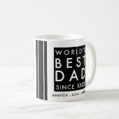 Beste papa van de wereld koffiemok (Voorkant rechts)