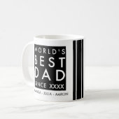 Beste papa van de wereld koffiemok (Voorkant links)
