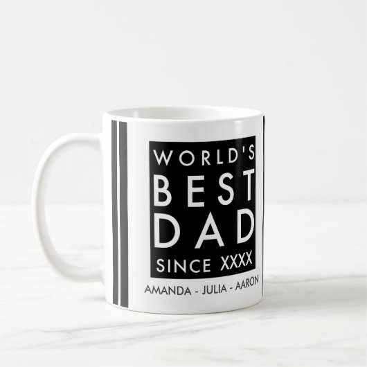 Beste papa van de wereld koffiemok (Links)