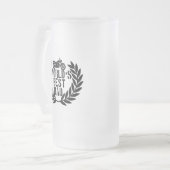 Beste Papa van de Wereld  Matglas Bierpul (Voorkant links)