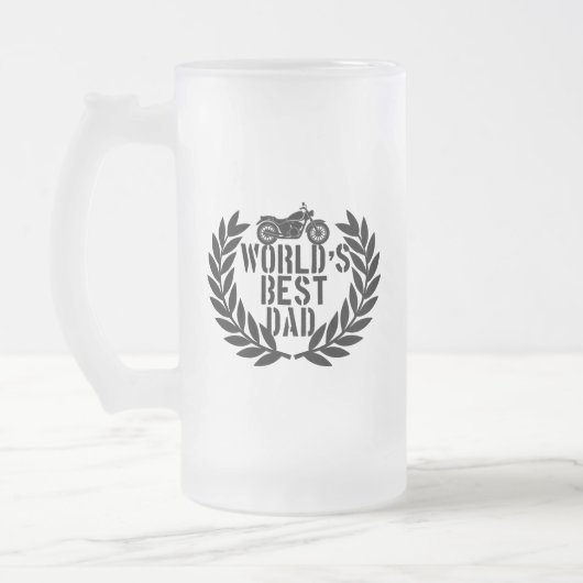 Beste Papa van de Wereld  Matglas Bierpul (Links)