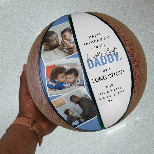 'Beste Papa van de Wereld' op grote afstand! Basketbal