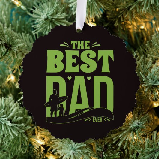Beste Papa van de Wereld Ornament Kaart (Insitu (Drie))