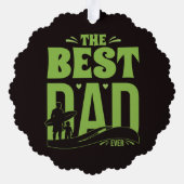 Beste Papa van de Wereld Ornament Kaart (Achterkant)
