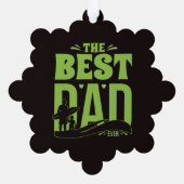Beste Papa van de Wereld Ornament Kaart (Achterkant)