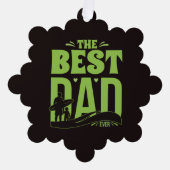 Beste Papa van de Wereld Ornament Kaart (Voorkant)