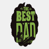 Beste Papa van de Wereld Ornament Kaart (Rechts)