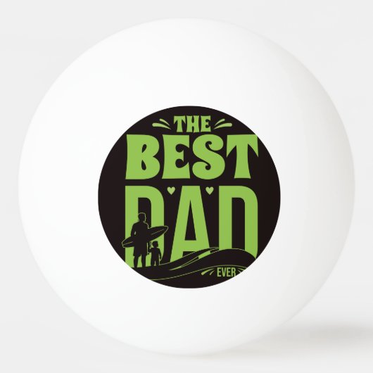 Beste Papa van de Wereld Pingpongbal (Voorkant)