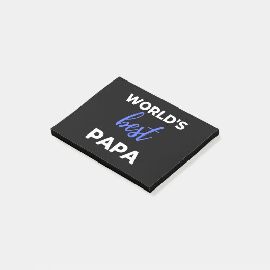 Beste Papa van de wereld Post-it® Notes (Schuin)