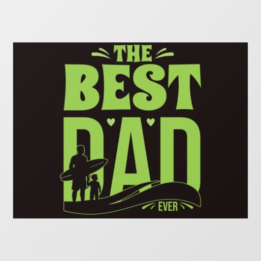 Beste Papa van de Wereld Raamsticker (Vel)