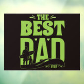 Beste Papa van de Wereld Raamsticker (Vel 3)