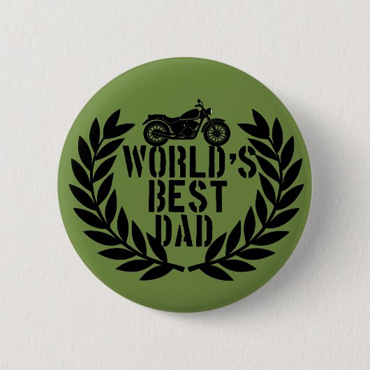 Beste Papa van de Wereld Ronde Button 5,7 Cm (Voorkant)