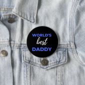 Beste papa van de wereld ronde button 7,6 cm (In situ)
