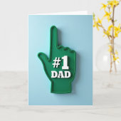 Beste Papa van de Wereld Schuimhand Kaart (Gele Bloem)