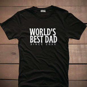 Beste Papa van de Wereld Sinds 20XX Moderne Minima T-shirt