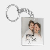 Beste Papa van de Wereld Sleutelhanger (Voorkant Links)
