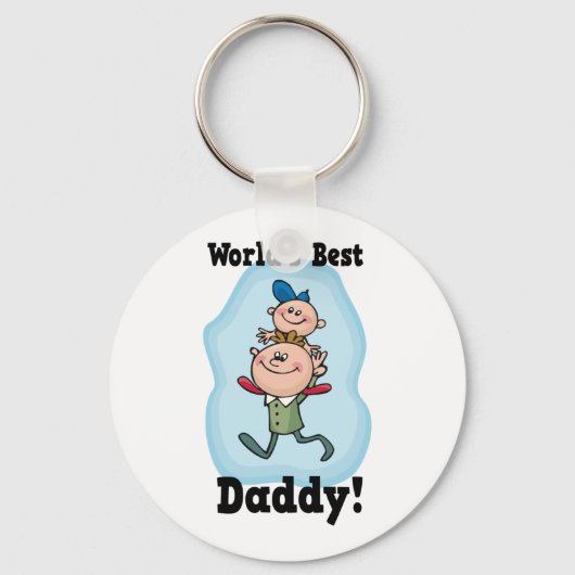 Beste papa van de wereld sleutelhanger (Voorkant)