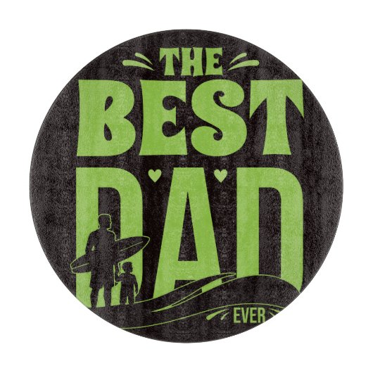 Beste Papa van de Wereld Snijplank (Voorkant)