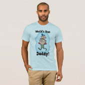 Beste papa van de wereld t-shirt (Voorkant volledig)