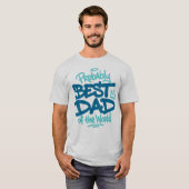 Beste papa van de wereld t-shirt (Voorkant volledig)