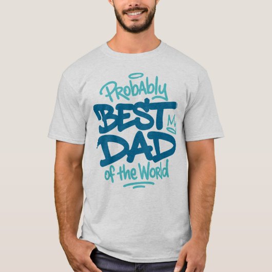 Beste papa van de wereld t-shirt (Voorkant)