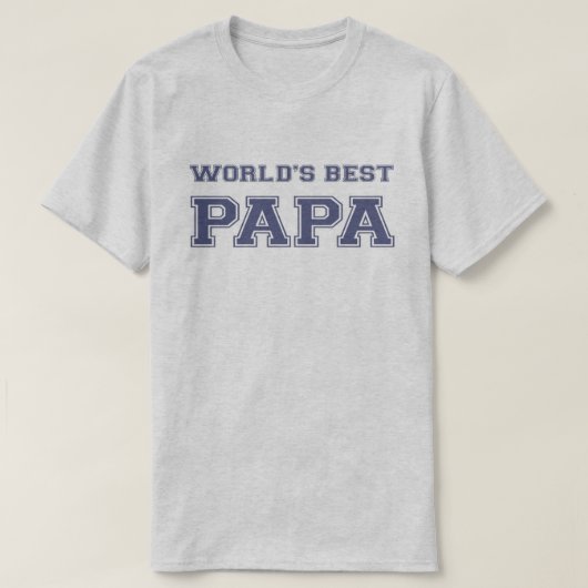 Beste Papa van de wereld T-shirt (Design voorkant)