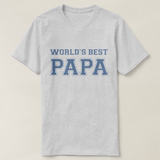 Beste Papa van de wereld T-shirt (Design voorkant)