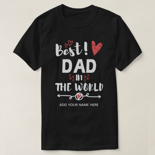 Beste Papa van de Wereld T-shirt (Design voorkant)
