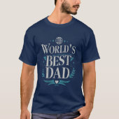 Beste papa van de wereld t-shirt (Voorkant)